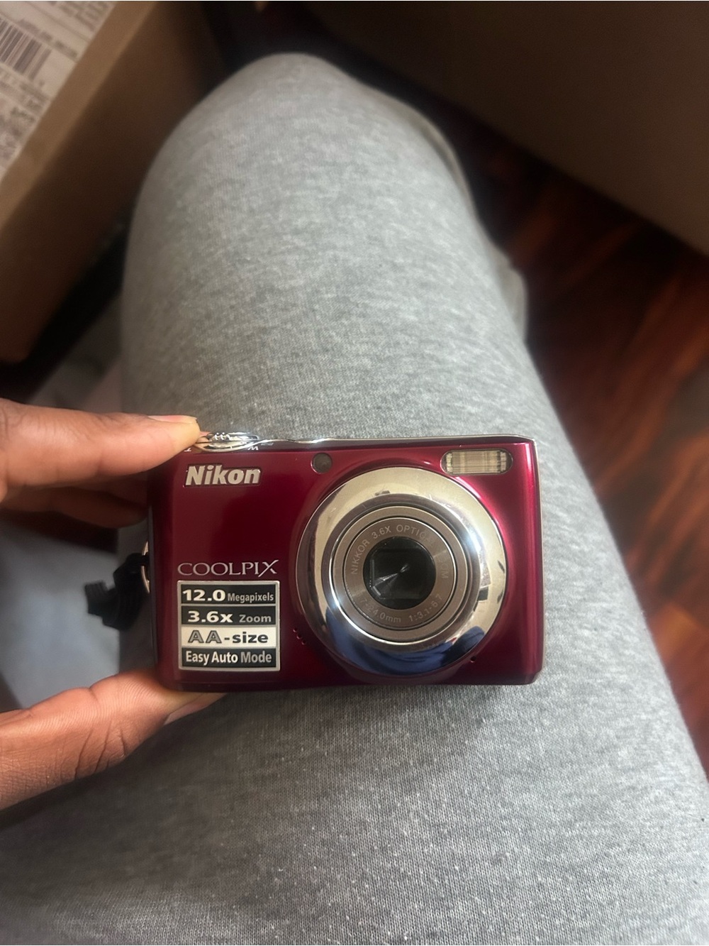 Nikon COOLPIX Compact Digital Camera - Burgundy Red